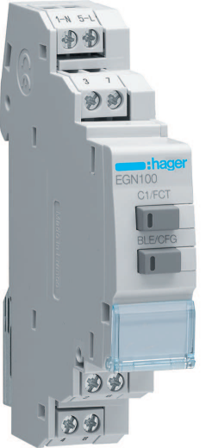 Hager EGN100 Kopplingsur 1-kanal, 230 V, 10 A, Elfördelning & strömförsörjning