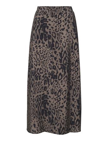 Kajemma Skirt Skirts Maxi Skirts Brown Kaffe