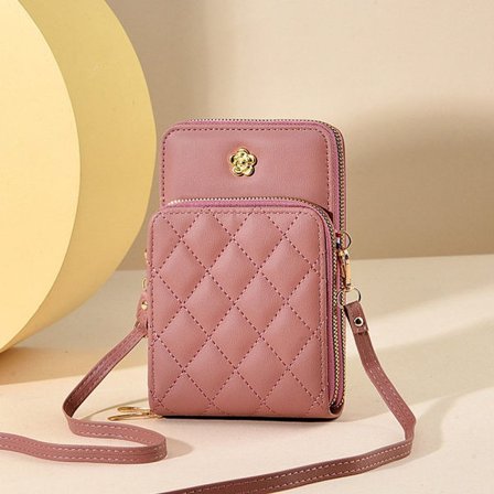 Skulderremstaske Mobiltelefontasker MØRK PINK