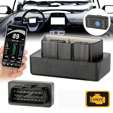 Bluetooth Obd2 Bilskanner Kode Leser Kompatibel med Android Ios Diagnoseverktøy