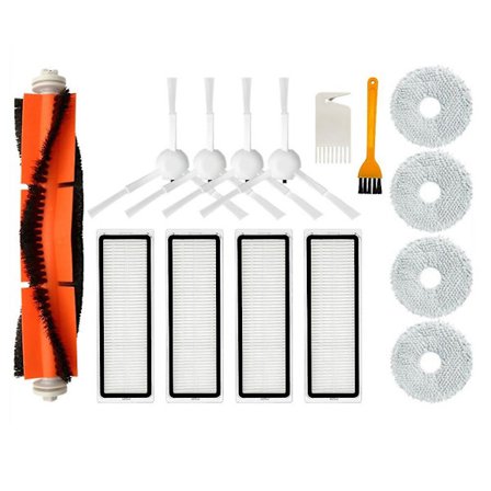 Reservedele til robotstøvsuger X10+/ B101cn/ S10/s10 Pro/ L10s Ultra - Hovedbørste, HEPA-filter, moppeklud