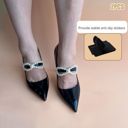 1 par elastiska skosnören med pärlor A6