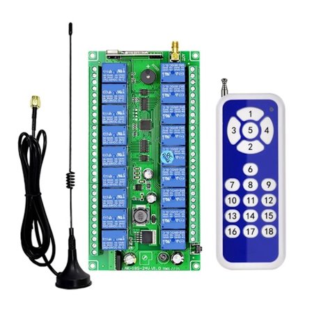 12V-48V 18CH Fjernkontrollbrytere Trådløse Brytere Fjernkontroll for LED