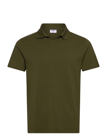 Filippa K Stretch Cotton Polo T-Shirt - Khaki green - XXL