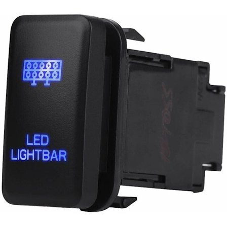 LED Lysrampe Vippekontakt TIL-FRA LED-lys, 12V Blå LED Auto Til Fra Vippekontakt til Hilux Landcruiser VIGO (LED LYSRAMPE Mønster)