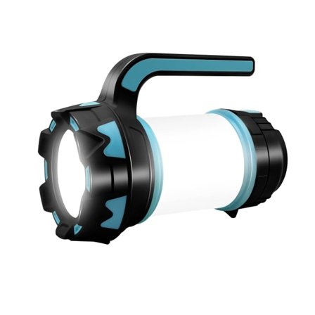 Uppladdningsbar campinglampa med 1000 lumen, multifunktionell LED-campinglampa med 6 lägen, vattentät utomhusficklampa för ström