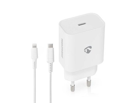 NEDIS Laddare Vägg 20 W USB-C/Lightning - Lyreco - Datorprodukter - Surfplattor och smartphones - Laddare - Vägg