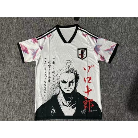 Japanin miesten jalkapallopaita 22-23 Koti Special Edition Samurai Sakura Comic 3 M