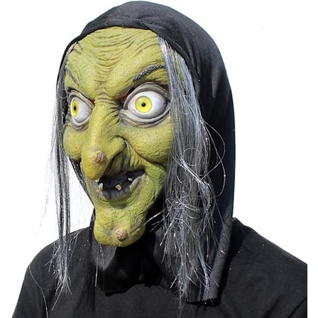 Vanha Noidan Naamio - Halloween Pelottava Kauhu Cosplay Puku