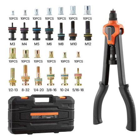 Manuel Nittepistol 42 cm-Duoku-Komplet Sæt til Installation og Reparation-13 Metriske og SAE Mandriner