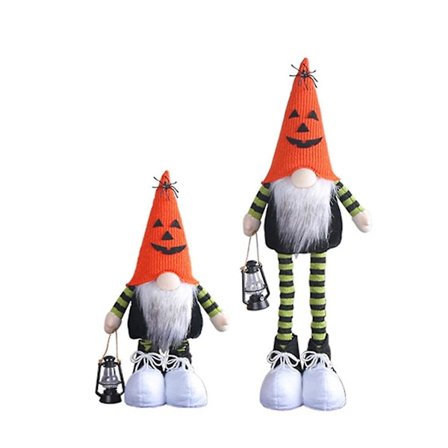Teleskopiska ben Halloween Gnome Svenska dvärgar Skandinaviska figurinsmycken
