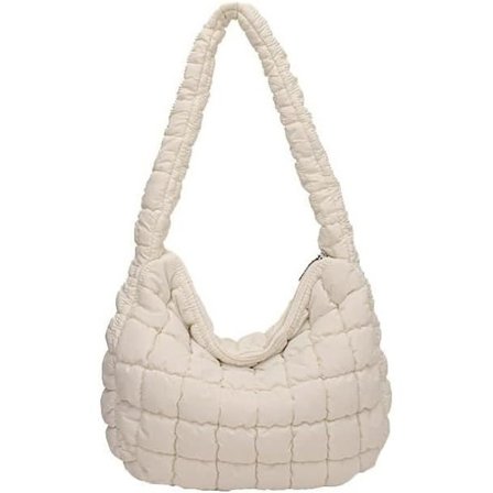 Håndveske - Lettvektsmodell - Høykvalitets nylon - Skulderstropp - Glidelåslukking