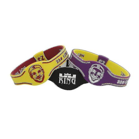 Hmwy-2stk Lakers James 23 Silikone Gummibånd Justerbar