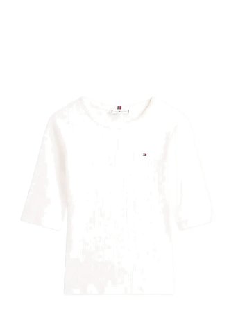 Tommy Hilfiger | Slim 5X2 Rib C-Nk 1/2 Slv | S