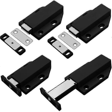 Push To Open 4 kappaletta Push Open kaapin oven suljin magneetti suljin kaapin laatikon magneettinen lukitusjärjestelmä lukko push oven vaimennin 