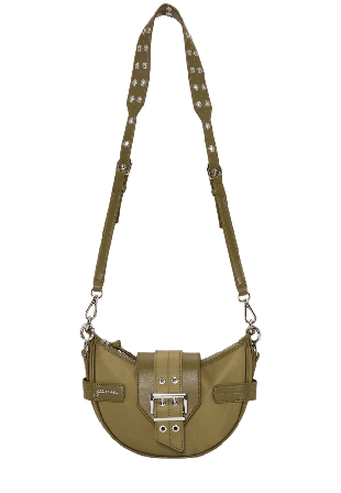 GANNI Bucky Bag Small Crossbody Nylon Handväskor Dam Grön ONESIZE