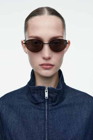 COS Women's Daze Sunglasses Cat Eye in Brown