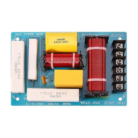 200w Högtalardelningsfilter 2 Vägs Hög-låg 8 Ohm Frekvensdelare För 10 Tums Högtalare