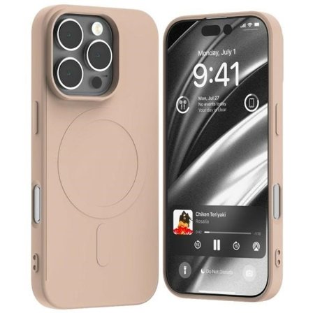 Mercury Telefontaske til iPhone 16 Pro MagSafe Semi-Silikone - Pink Sand