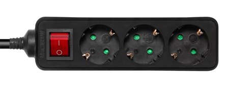 Deltaco GT-0360 - flerkoplingslist - 3680 watt