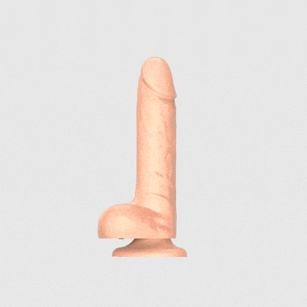 strap-on-me: Rotating & vibrating realistic Dildo Vanilla - Large - Vuxen.dk: For hende