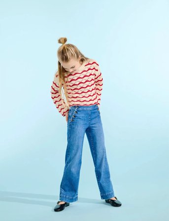 Kids Only Kogmadison Hw But Wide Dnm Gen769 Noos - Blue - 140