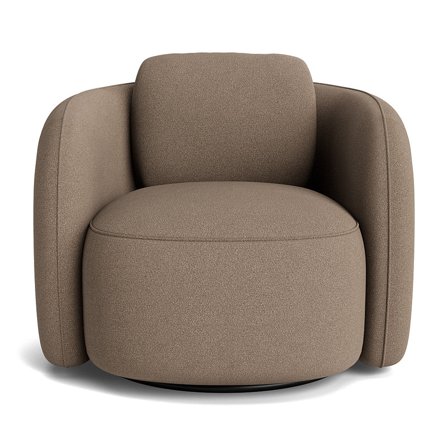 Lana lænestol, drejefunktion - Loop Mørk Beige - 102x95x81 - Lænestol