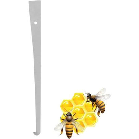 Bikube Skraber i Rustfrit Stål, Værktøj til Skrabning af Honningkageraammer, Biavlsudstyr, Biavlertilbehør