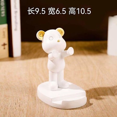 Våldsamma björnornament, skrivbordsdekorationer för kontoret, datorbord, bra föremål för mobiltelefonstativ, arbetsstationer, små presenter till 