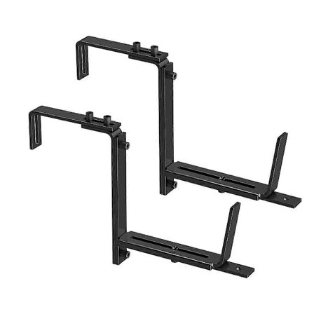 2 STK Justerbare Plantekassebeslag, Beslag til Vindueskasser Plantekasser Hængende Blomsterkasseholdere