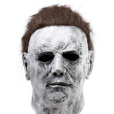 Mingqing Halloween Michael Myers Maske, Halloween Latex Horror Skrekkmasker for Cosplay Kostyme