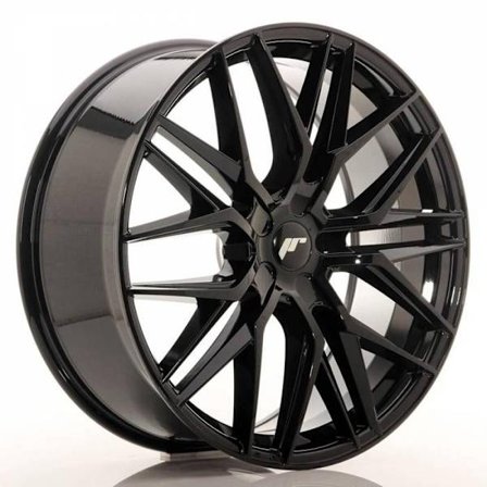 Jante Alu 22" Japan Racing JR28 22x9 ET30-45 5H Blank Glossy Musta