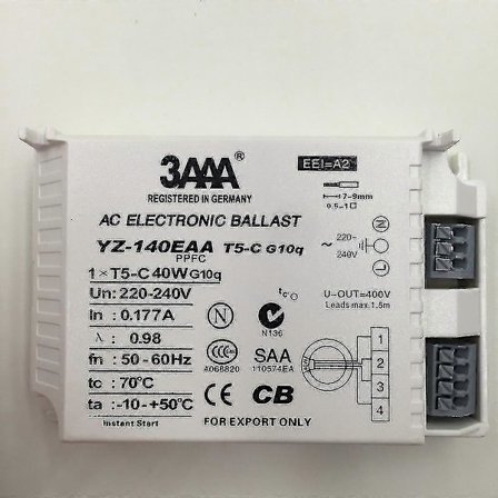 Ny T5 C 40W AC elektronisk ballast til T5 ringlampe standard ensrettere SM16790