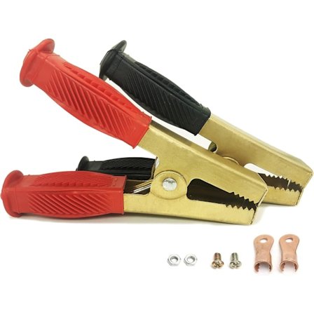 Bilbatteri Alligator Klemmer Isolerte Batteriklemmer Batterilading Klemmer Jumperkabel Klemmer Sveiseklemmer (L)
