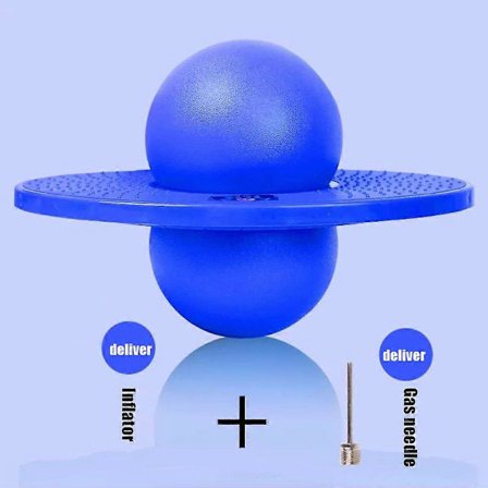 Pogo Sprettball med Håndtak og Ballpumper Hoppeleke Pogo Maksimal Belastning 100 kg Egnet for Barn Voksen[D]