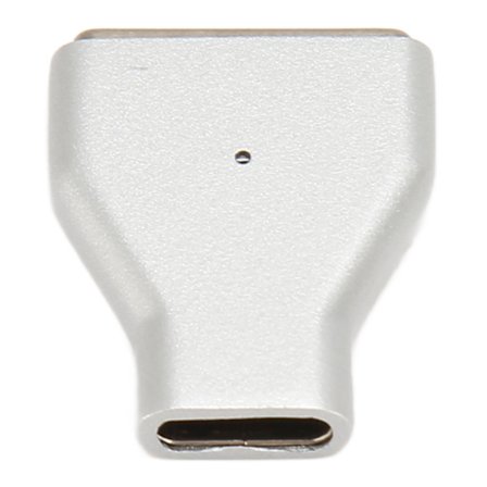 140W USB C till Magnetisk Adapter Aluminiumlegering Snabbladdning Magnetisk Adapter för Pro 2021 Air 2022 Pro 2023 Silver Rak Huvud