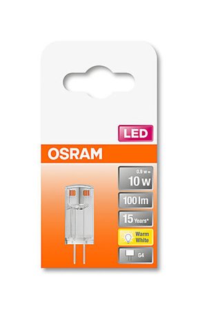 OSRAM LED pin 10 0,9W 2700K G4