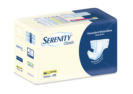 Serenity Pannolone Mutanda Classic Extra Tg M 30 Pezzi
