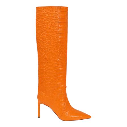Bettina Vermillon Laarzen , Oranje , Dames , Maat: 38 EU Hoge & overknee laarzen