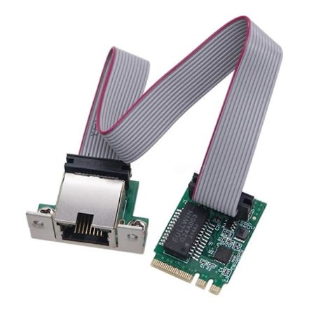 M.2 A Key og E Key Adapterkort til Enkelt RJ45 Port 10/100/1000Mbps