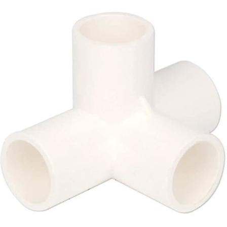 4-vejs indvendig diameter 20 mm pvc fitting Build Heavy Duty Drivhusramme Møbelforbindere 10 stk. hvid