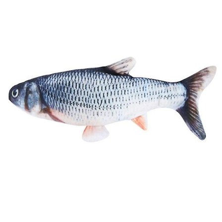 Elektrisk bevegelig hundefiskleke realistisk sprellende fisk Oxford-stoff interaktive hundeleker kjæledyrleker for små mellomstore hunder