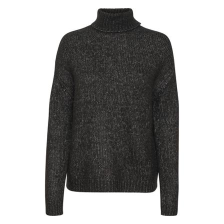 Kaffe KAsarla Roll neck Pullover Sort, Dame
