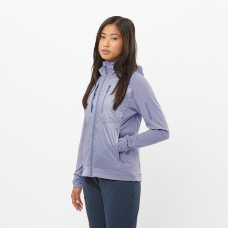 Salomon - Vestes Vêtements Elixir Hybrid Hd W - Blue Granite