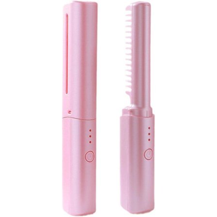 3-i-1 Glattejern & Spaltede Spidser Fjerner, Ledningsbaseret Stylingværktøj til Tørt Skadet Hår - Krøllejern, Trimmer & Kruskontrol for Sundt-