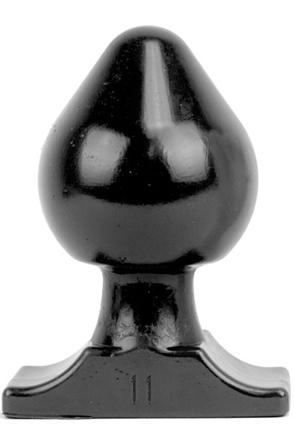 All Black Vinyl Anal Plug 19 cm Grövre analplugg - Blushme.se