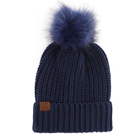 Hatt for kvinner og menn Vinterlue Dame Mansjett Beanies Lue Varm Luer Svart