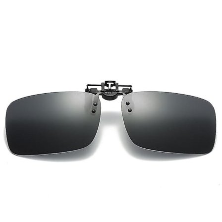 Svart polariserad stark modeklämma fyrkantiga små ansiktsglasögon Nig