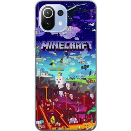 Xiaomi 11 Lite 5G NE Gennemsigtig cover Minecraft