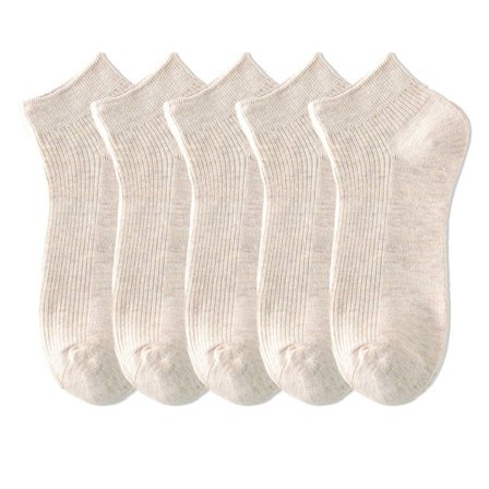 Herresokker i bomull for vår og sommer, allsidig farge, melkehvit KLB